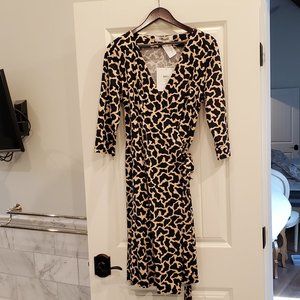 Diane von Furstenberg Animal Print Wrap Dress